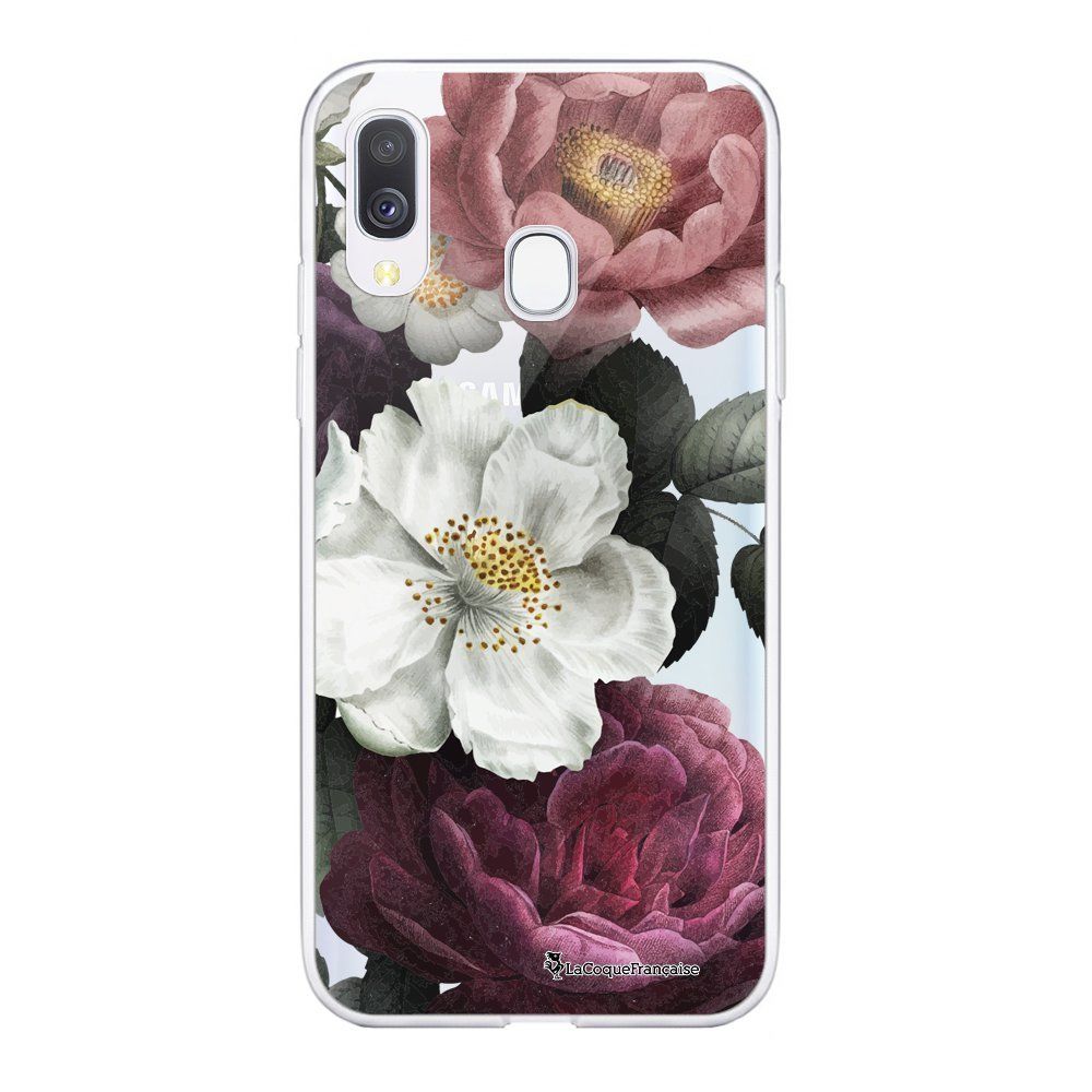 La Coque Francaise - Coque Samsung Galaxy A40 360 intégrale transparente Fleurs roses Ecriture Tendance Design La Coque Francaise. - Coque, étui smartphone