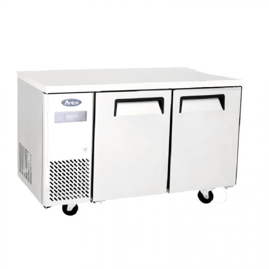 Atosa - Table Réfrigérée Positive Compacte 2 Portes - 270 à 370 L - Atosa - R600aAcier inoxydable2 PortesPleine - Réfrigérateur américain