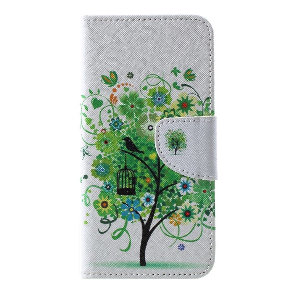 marque generique - Etui en PU arbre à fleurs vert pour votre Samsung Galaxy S10 - Autres accessoires smartphone