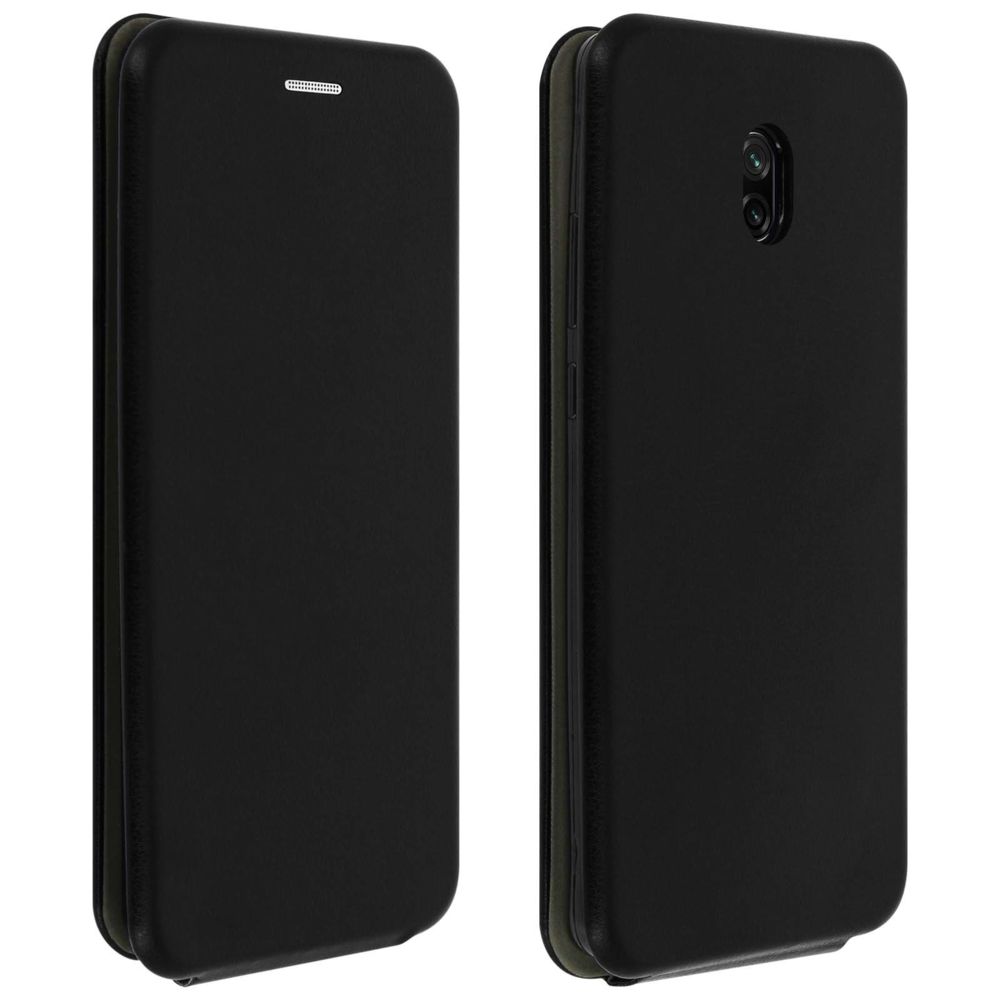 Avizar - Étui Xiaomi Redmi 8 / 8A Housse Clapet vertical Porte-carte Noir - Coque, étui smartphone
