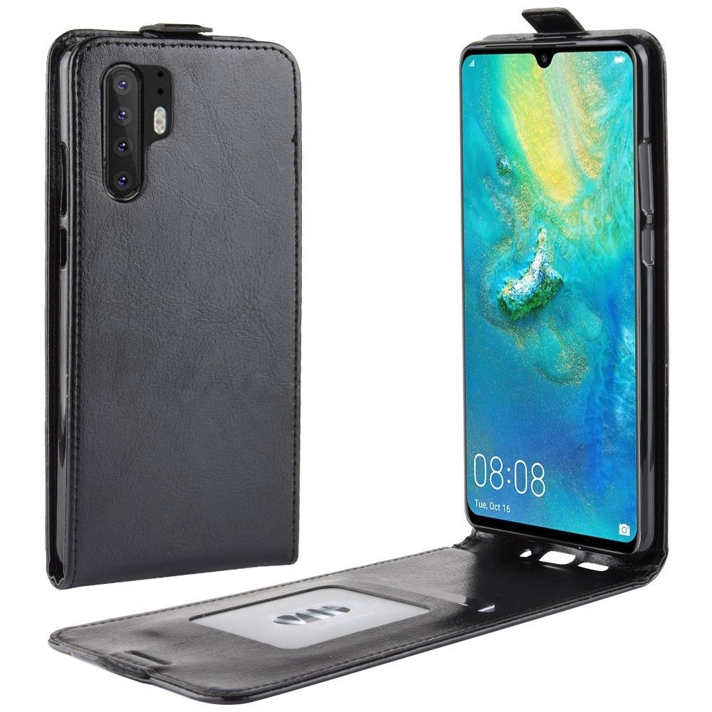 marque generique - Etui en PU rabat vertical avec porte-cartes noir pour votre Huawei P30 Pro - Autres accessoires smartphone