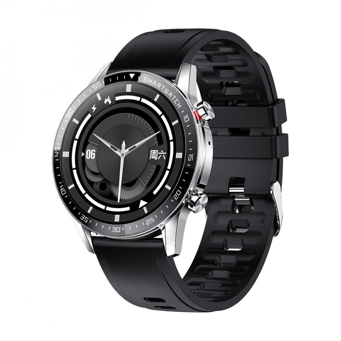 Chronotech Montres - Chronus Connected Watch, Smart Watch Man IP68 Waterproof Connected Bracelet Cardio Pedometer(silver) - Montre connectée