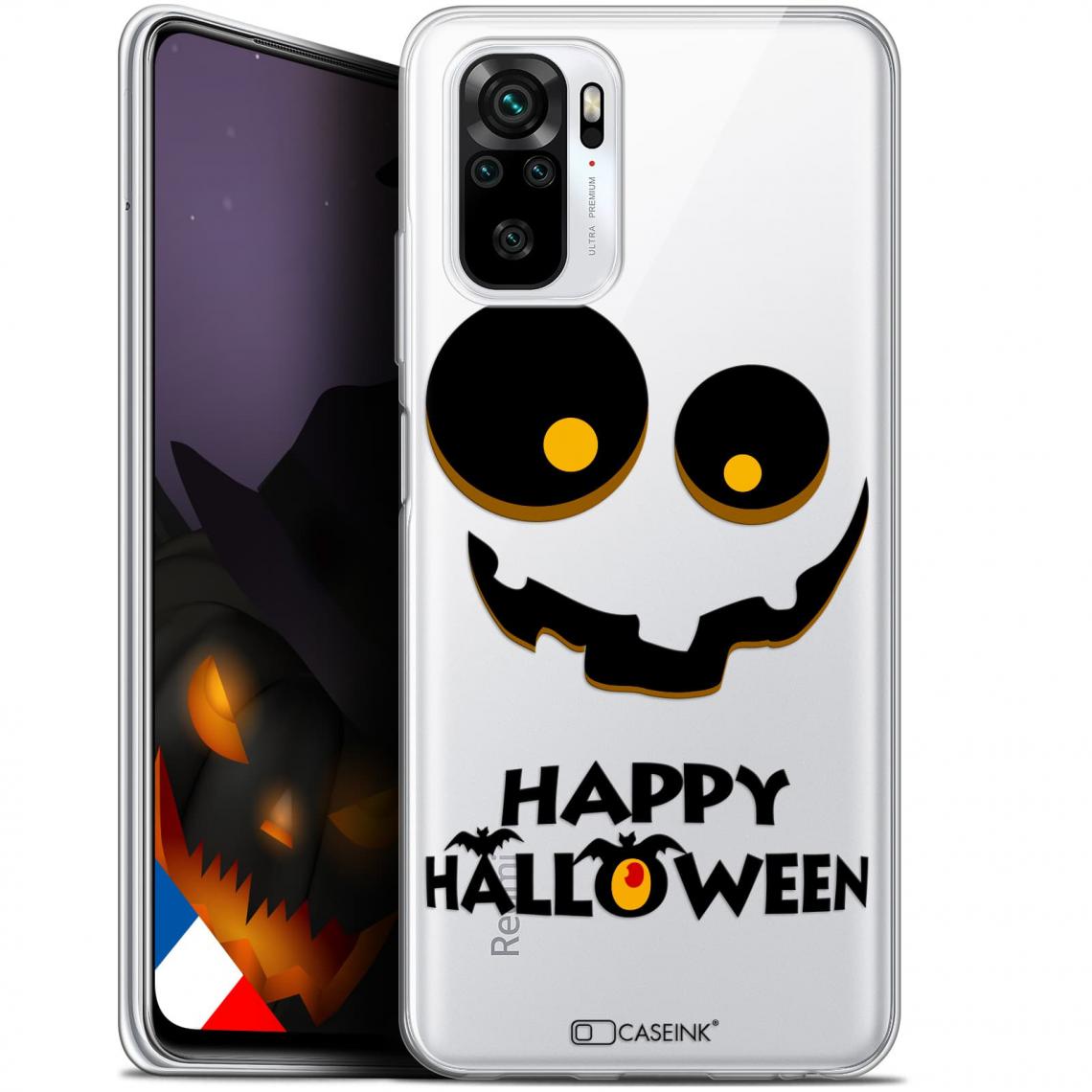Caseink - Coque Pour Xiaomi Redmi Note 10/10S (6.4 ) [Gel HD Collection Halloween Design Happy - Souple - Ultra Fin - Imprimé en France] - Coque, étui smartphone