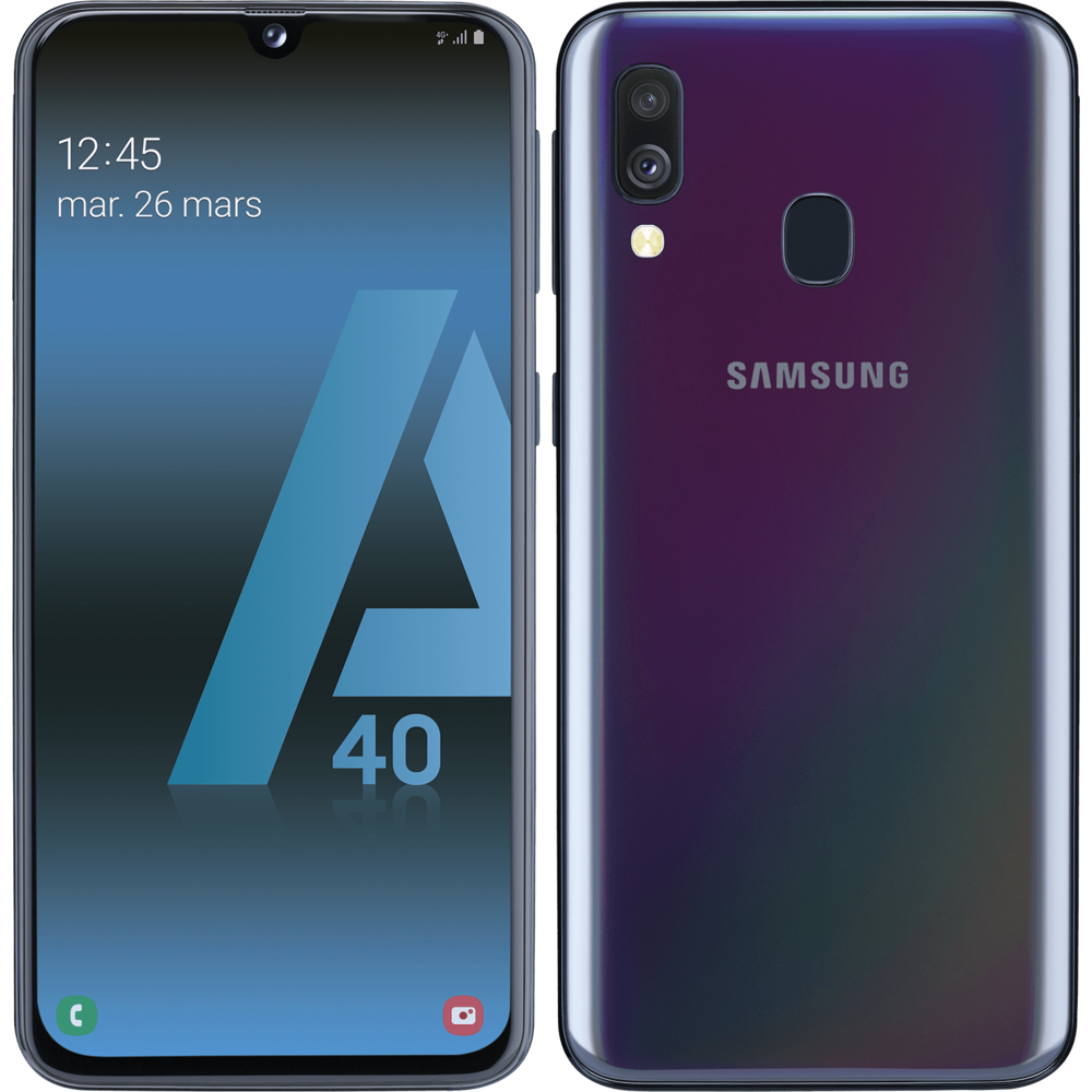 Samsung - Galaxy A40 - 64 Go - Noir - Smartphone Android