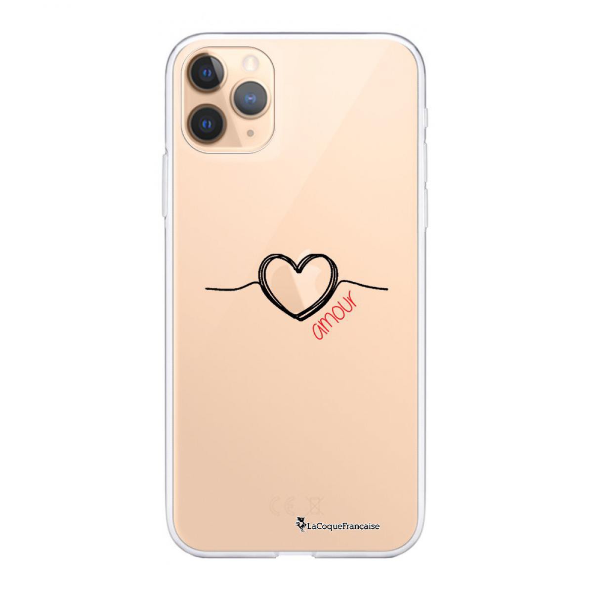 La Coque Francaise - Coque iPhone 11 Pro Max 360 intégrale transparente Coeur Noir Amour Tendance La Coque Francaise. - Coque, étui smartphone