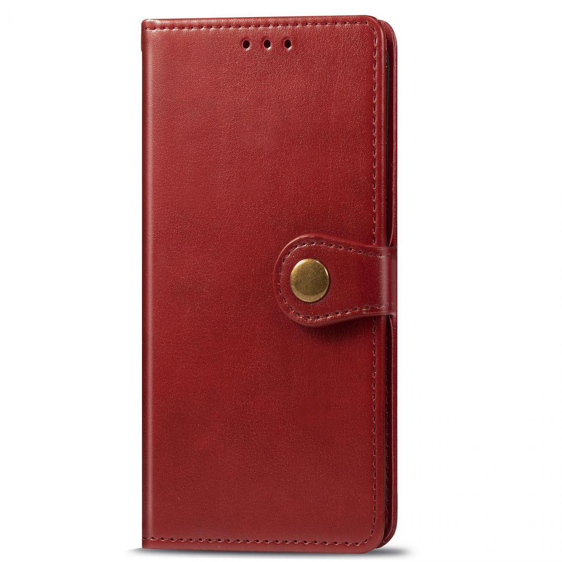 OtterBox - Samsung Galaxy M01 Housse Etui Coque de protection type portefeuille (Boucle) [Rouge] - Coque, étui smartphone