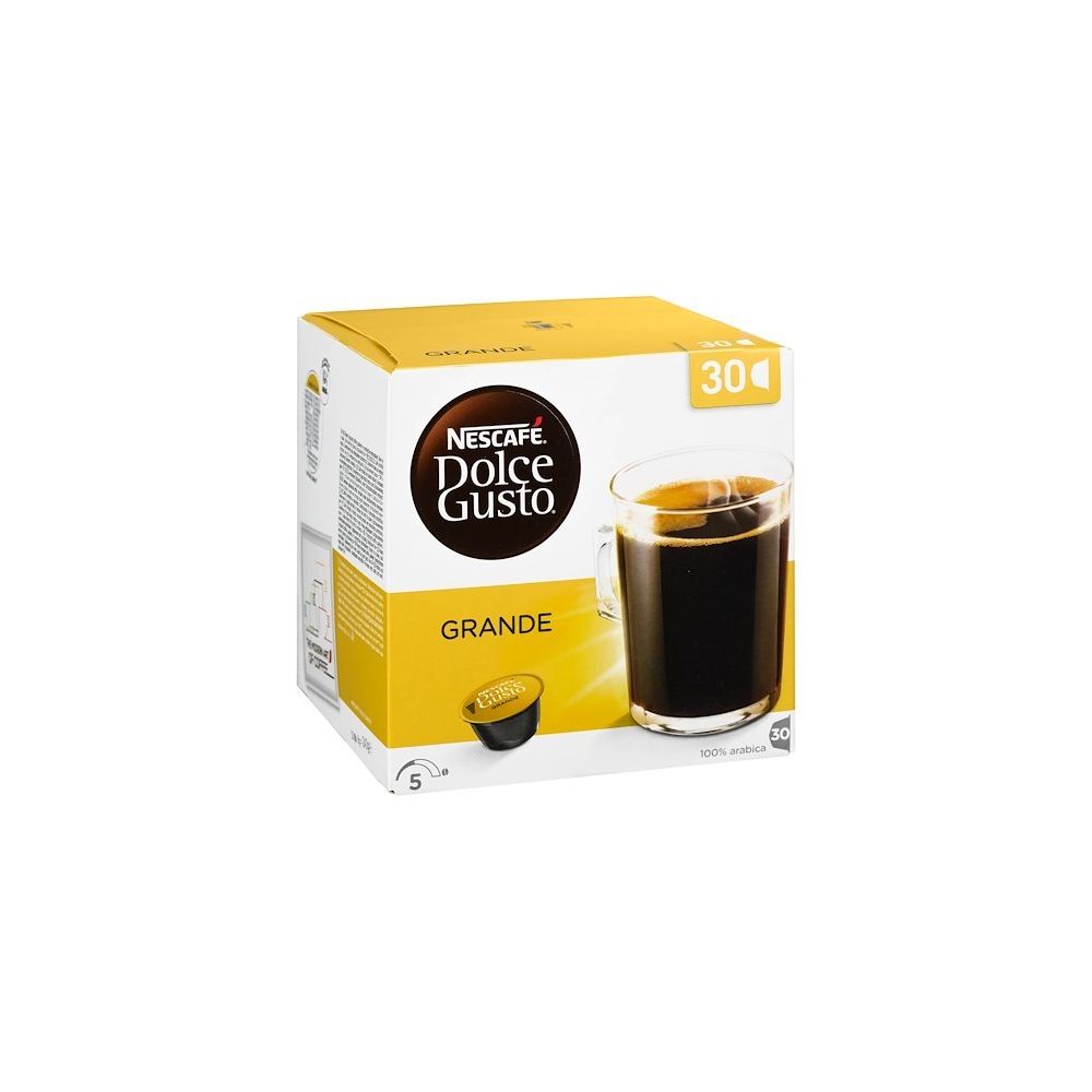 Dolce Gusto - Capsules Dolce Gusto café Grande Nescafé - Boîte de 30 - Dosette café