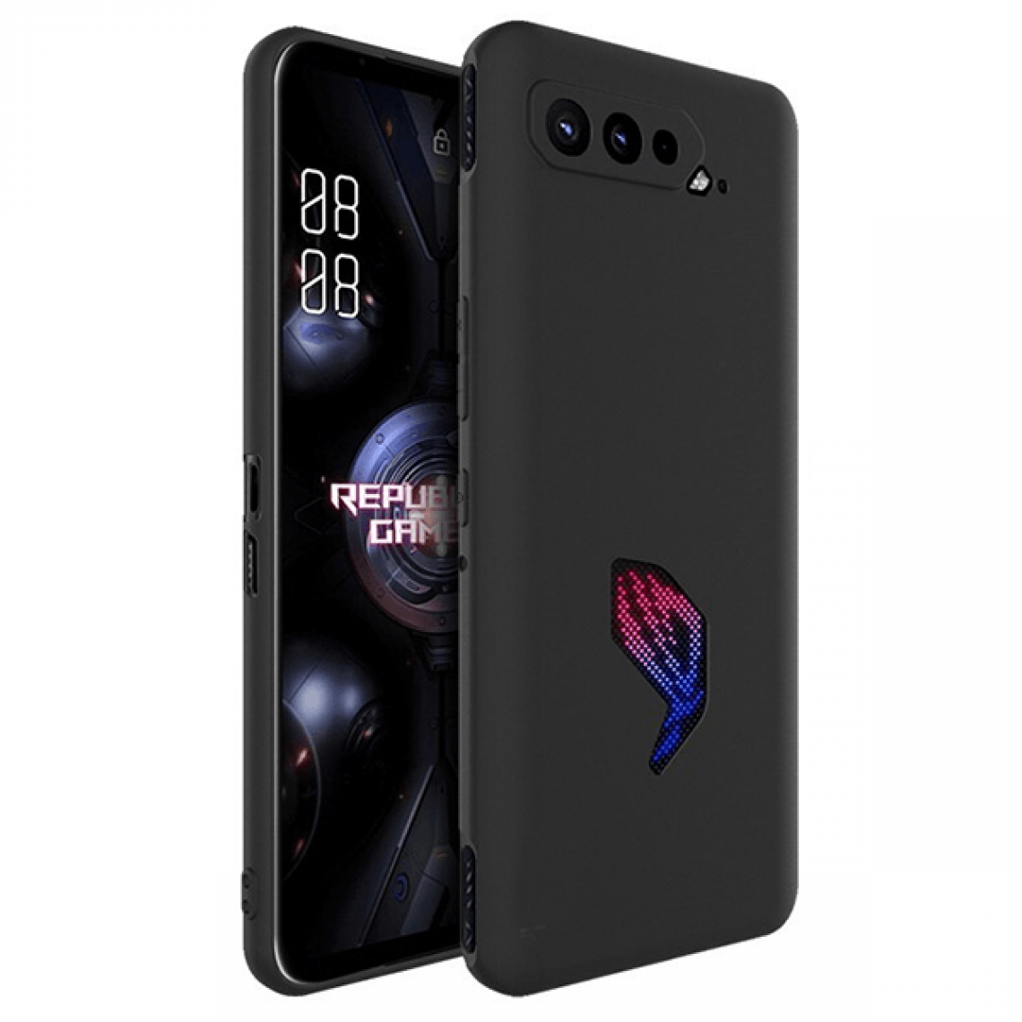 Phonecare - Coque en Silicone Liquide pour Asus ROG Phone 5s Pro - Noir - Coque, étui smartphone
