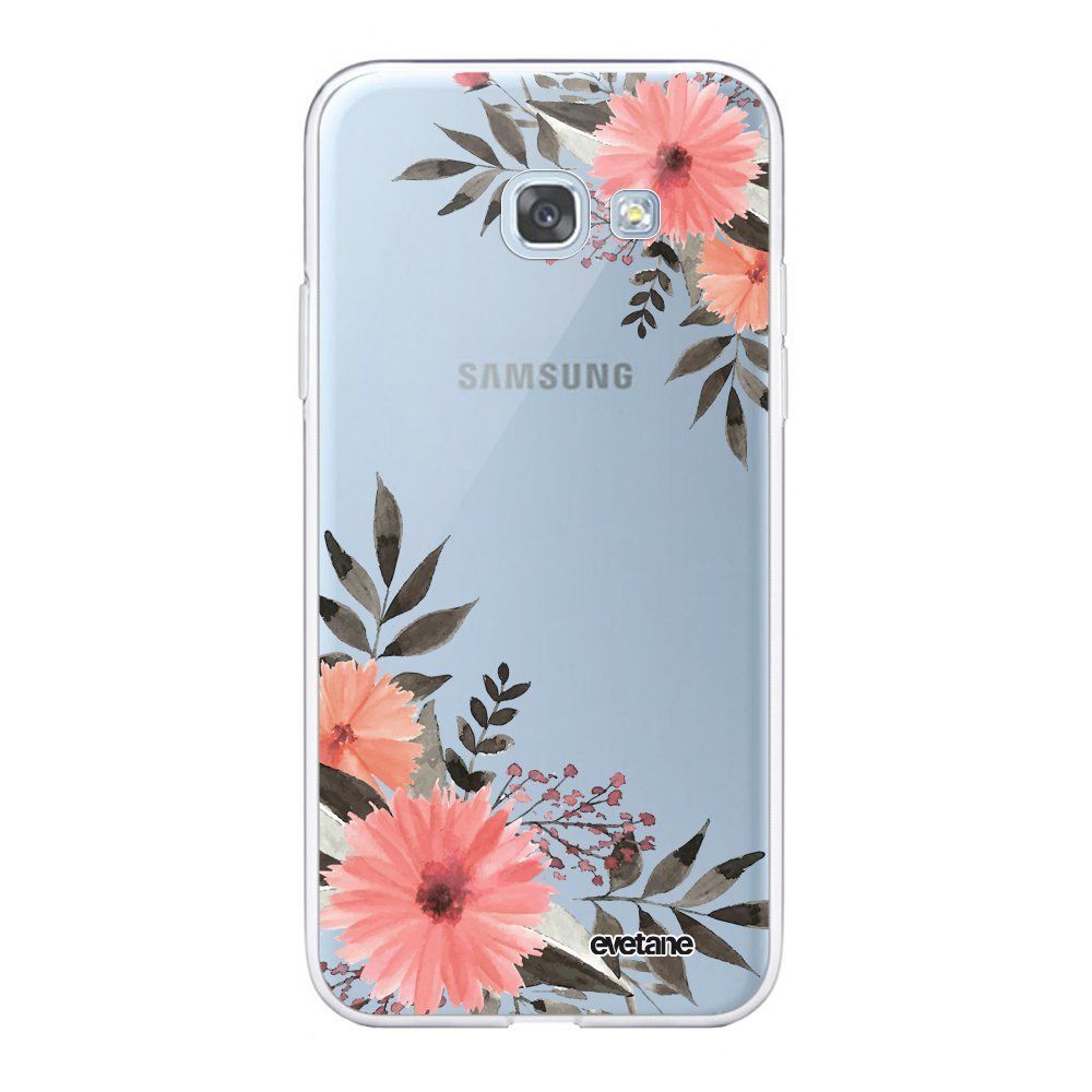 Evetane - Coque Samsung Galaxy A5 2017 360 intégrale transparente Fleurs roses Ecriture Tendance Design Evetane. - Coque, étui smartphone