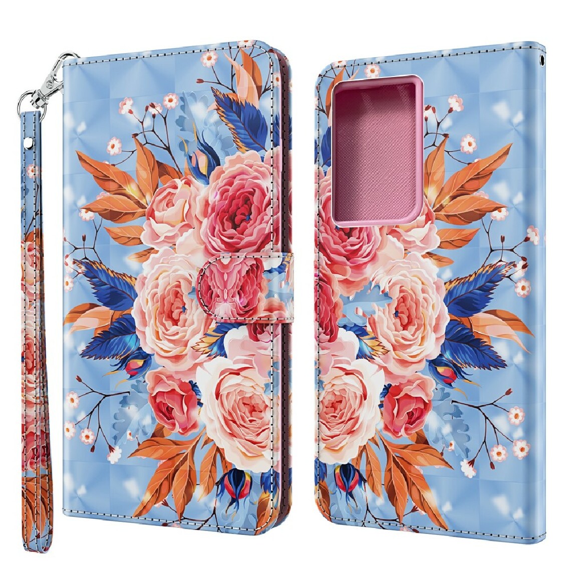 Other - Etui en PU impression de motifs fleurs en floraison pour votre Samsung Galaxy S30 Ultra - Coque, étui smartphone