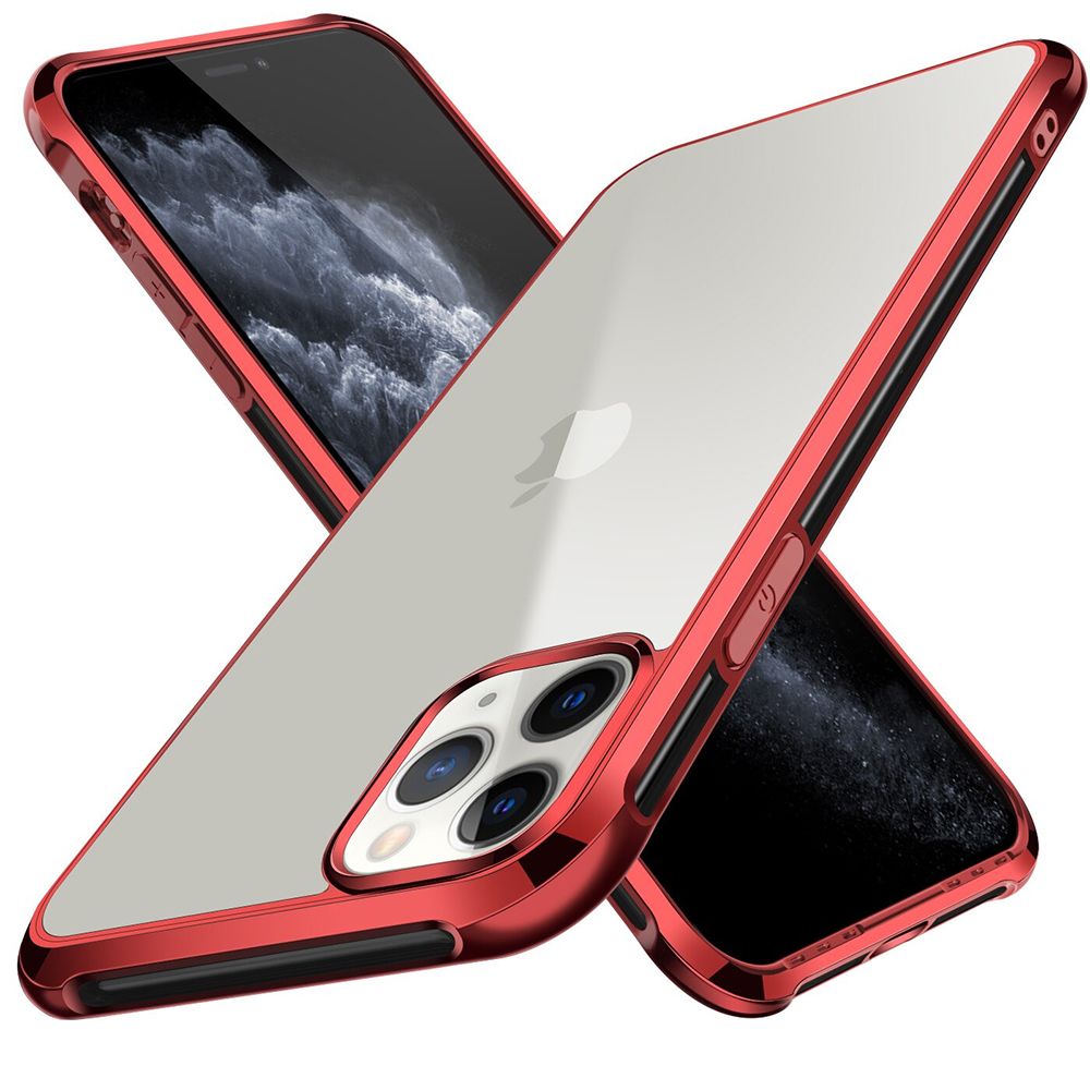 Izen - Ip188_Coque Protection Mobile Pour iPhone 11 Pro Max_Placage Chrome Luxe TPU - Coque, étui smartphone