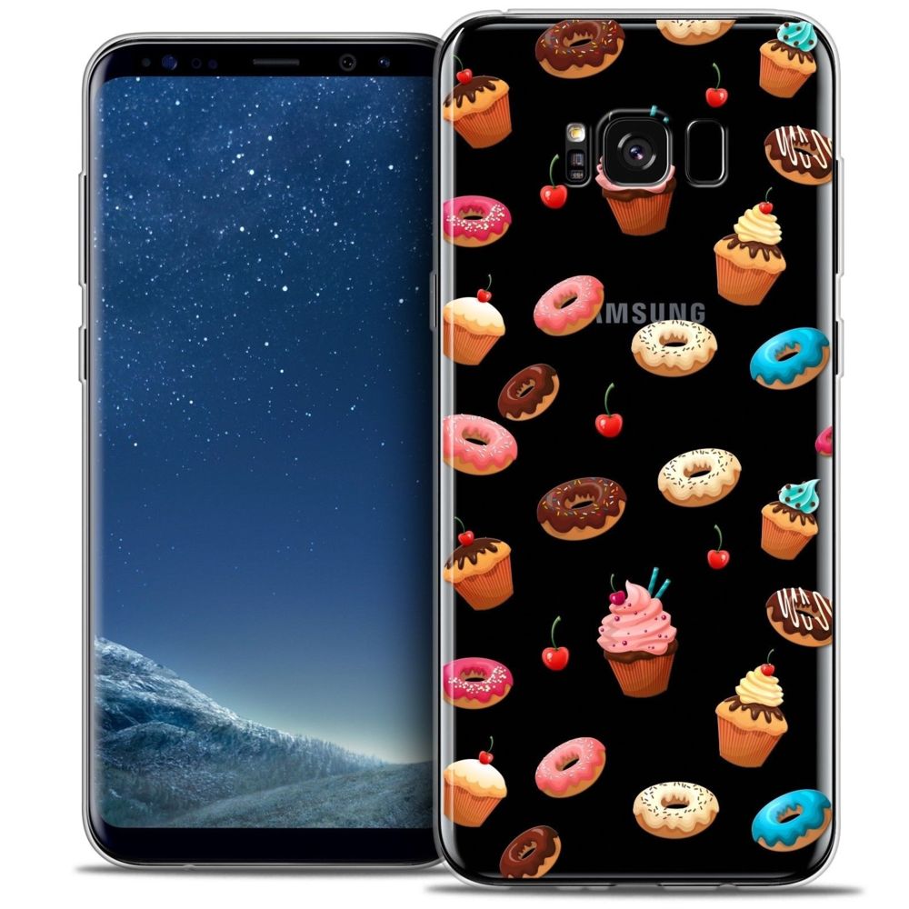 Caseink - Coque Housse Etui Samsung Galaxy S8+/ Plus (G955) [Crystal Gel HD Collection Foodie Design Donuts - Souple - Ultra Fin - Imprimé en France] - Coque, étui smartphone
