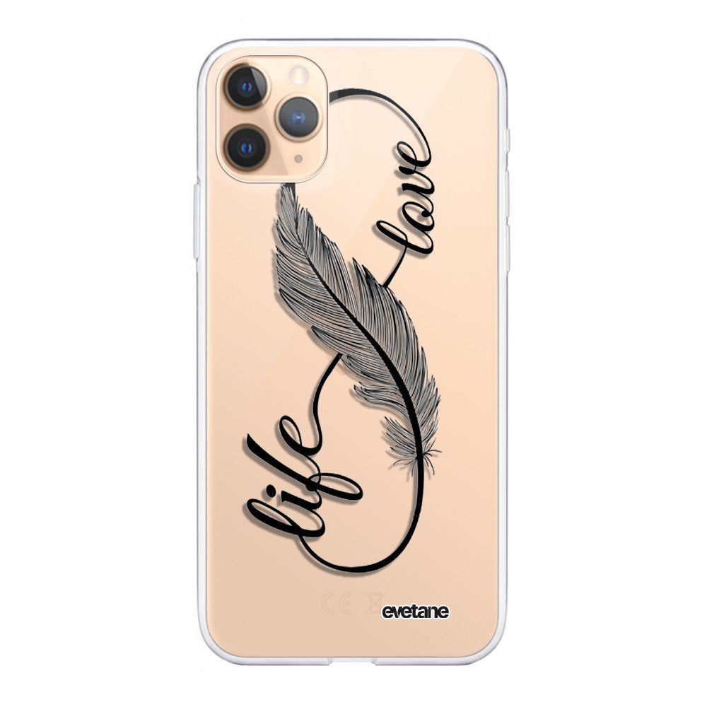 Evetane - Coque iPhone 11 Pro Max 360 intégrale transparente Love Life Ecriture Tendance Design Evetane. - Coque, étui smartphone