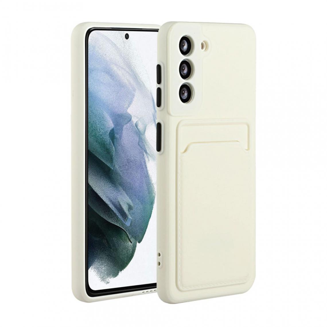 Other - Coque en TPU souple avec porte-carte blanc pour votre Samsung Galaxy S21 5G - Coque, étui smartphone