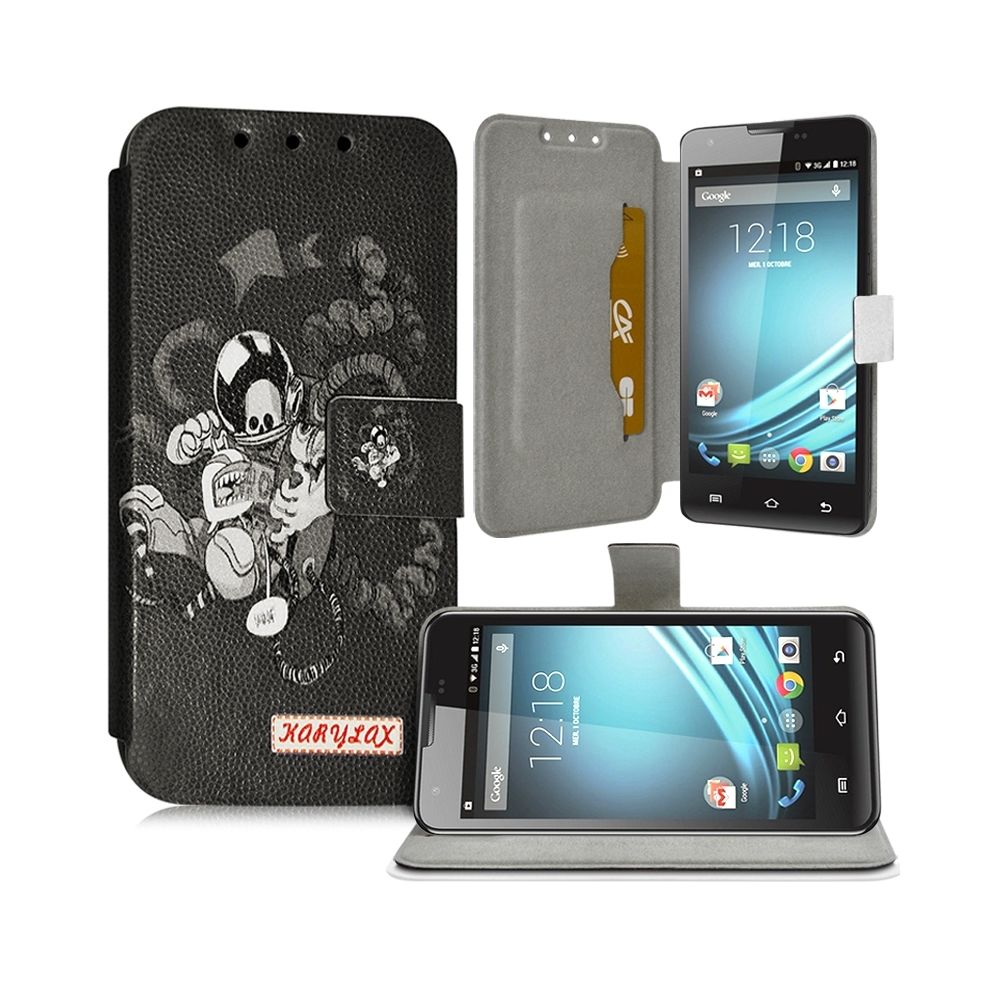 Karylax - Housse Coque Etui Universel M avec Motif ZA02 pour Logicom S450 - Autres accessoires smartphone