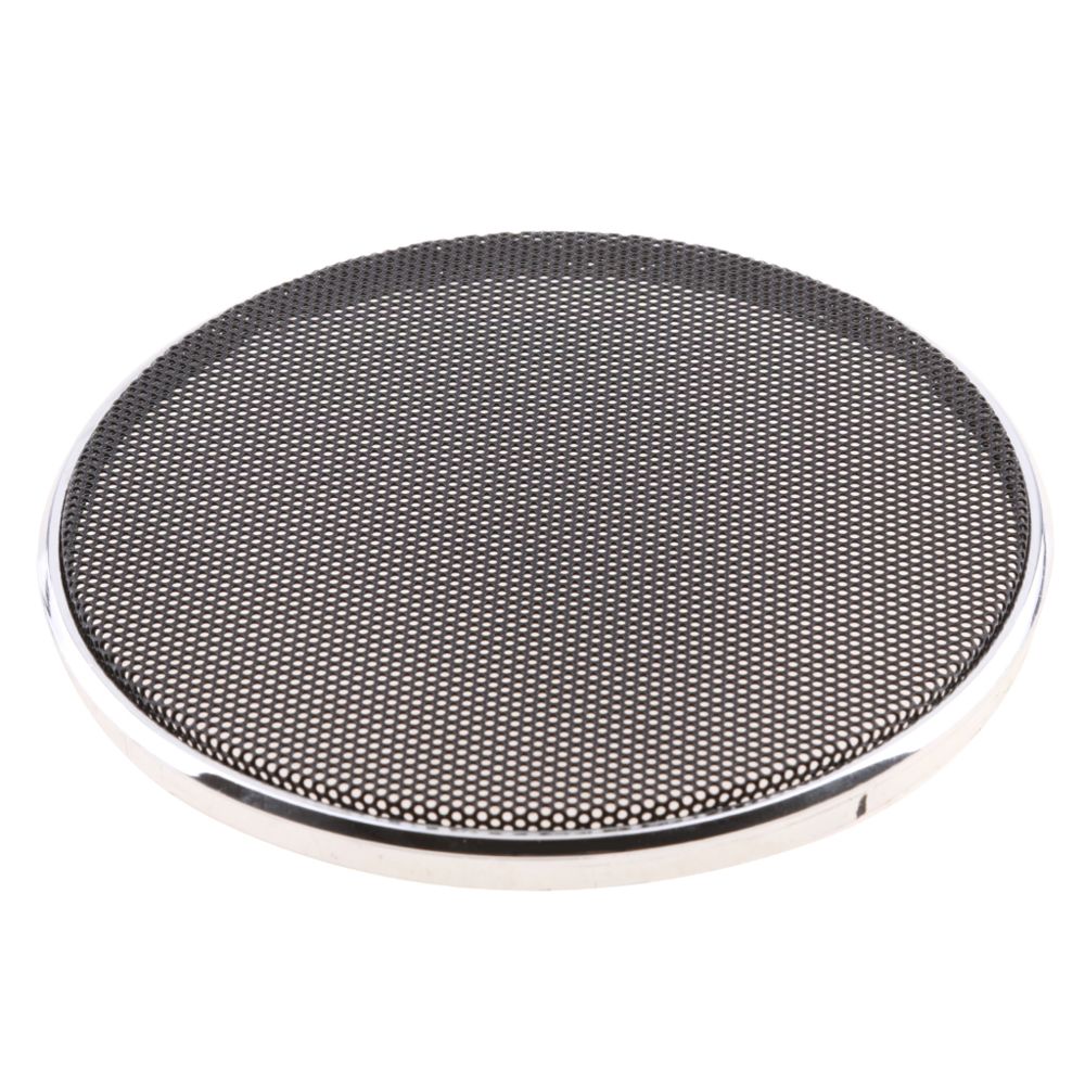 marque generique - haut-parleur décoratif cercle noir housse de protection grille maille 4 pouces - Accessoires enceintes