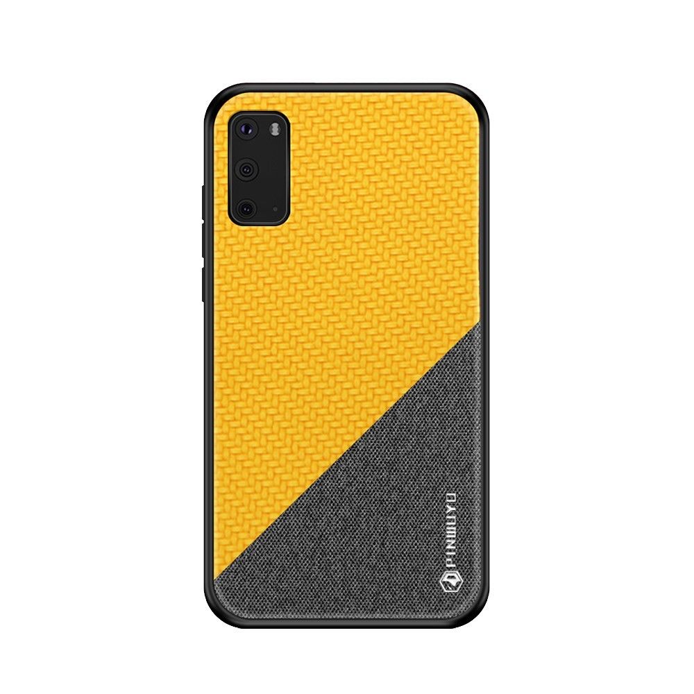 Generic - Coque en TPU + PU hybride jaune pour votre Samsung Galaxy S20 - Coque, étui smartphone