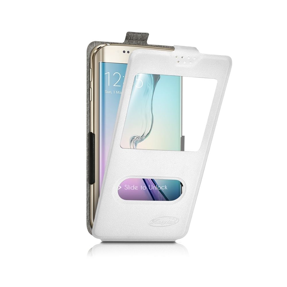 Karylax - Etui S-View à clapet Universel M Couleur Blanc pour THL 4400 - Autres accessoires smartphone