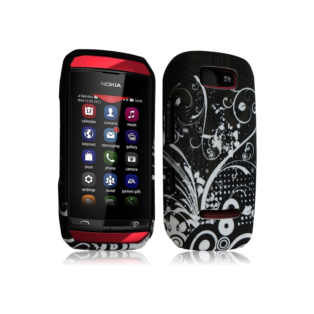 Karylax - Housse Coque pour Nokia Asha 306 avec Motif HF18 - Autres accessoires smartphone