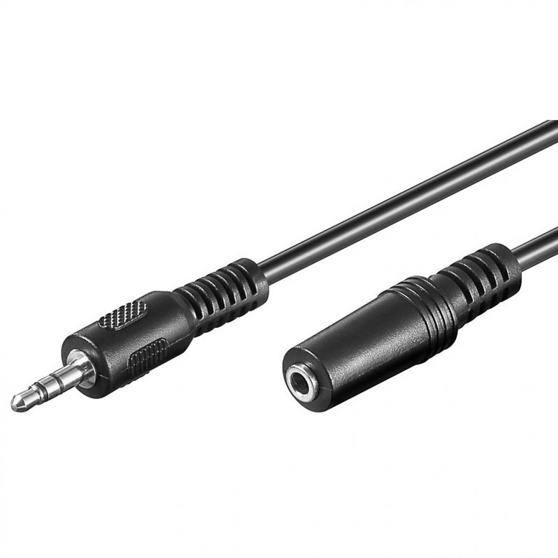 marque generique - Câble audio Jack 3.5 mm stéréo mâle/mâle (1 mètre) - Accessoires Téléphone Fixe