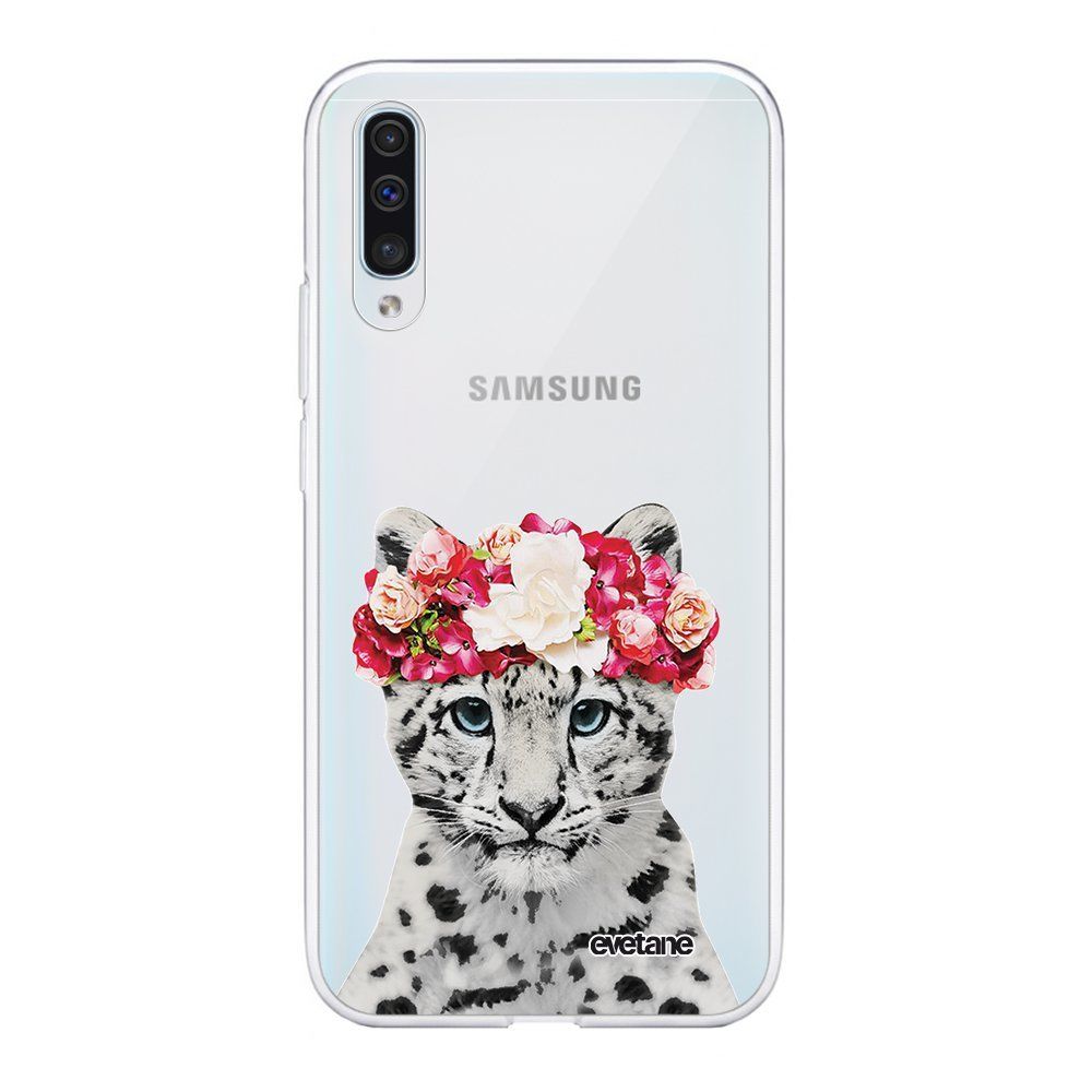 Evetane - Coque Samsung Galaxy A50 souple transparente Leopard Couronne Motif Ecriture Tendance Evetane. - Coque, étui smartphone