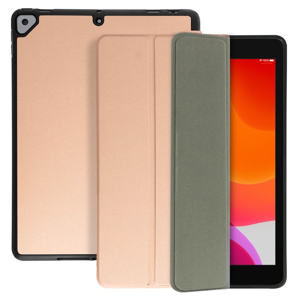 Avizar - Étui Apple iPad 2019 10.2 Fonction Support Video et Clavier Design Fin Rose Gold - Coque, étui smartphone