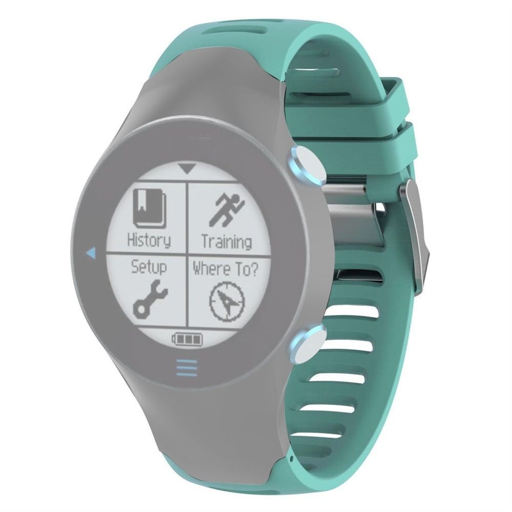 Wewoo - Bracelet pour montre connectée de en silicone Smartwatch Garmin Forerunner 610 vert menthe - Bracelet connecté