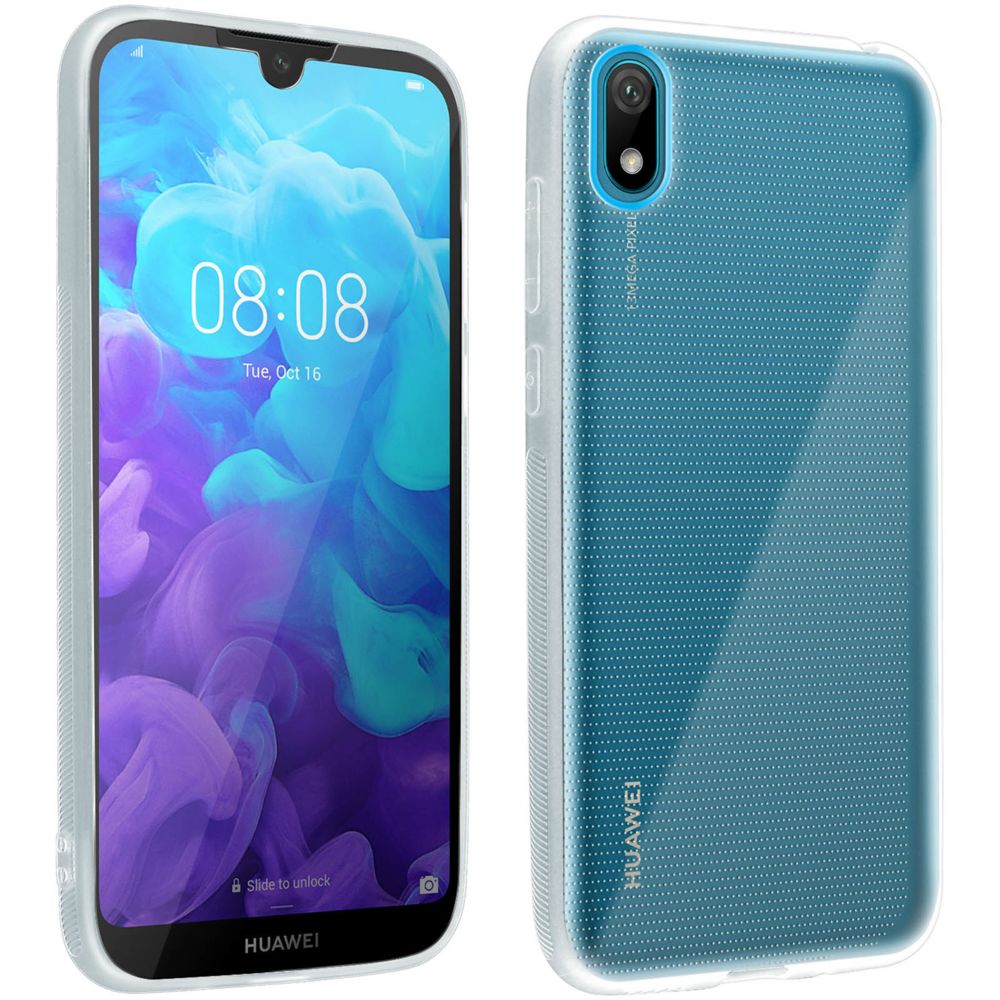 Avizar - Coque Huawei Y5 2019 et Honor 8S Souple et Film Verre Trempé 9H Transparent - Coque, étui smartphone