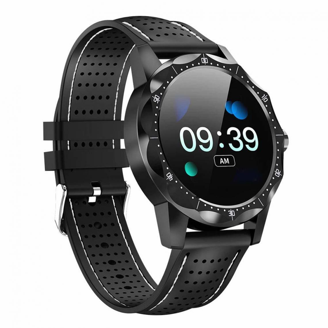 Chronotech Montres - Fitness Tracker Full Touch Screen, Smart Watch Waterproof IP68 for Men Women Heart Rate Monitor Fitness Tracker Watch Sport Smartwatch for Android IOS(black) - Montre connectée