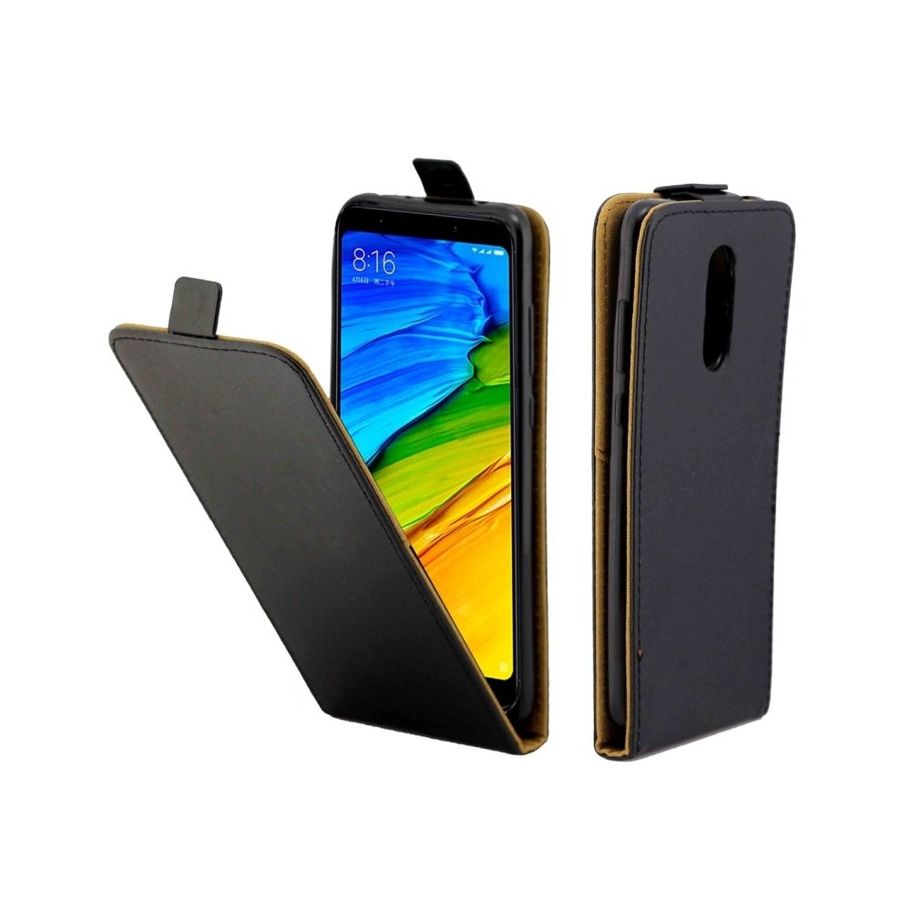 Wewoo - Housse Etui en cuir TPU à rabat vertical Business Style pour Xiaomi Redmi 5 Plus, avec emplacement carte noir - Coque, étui smartphone