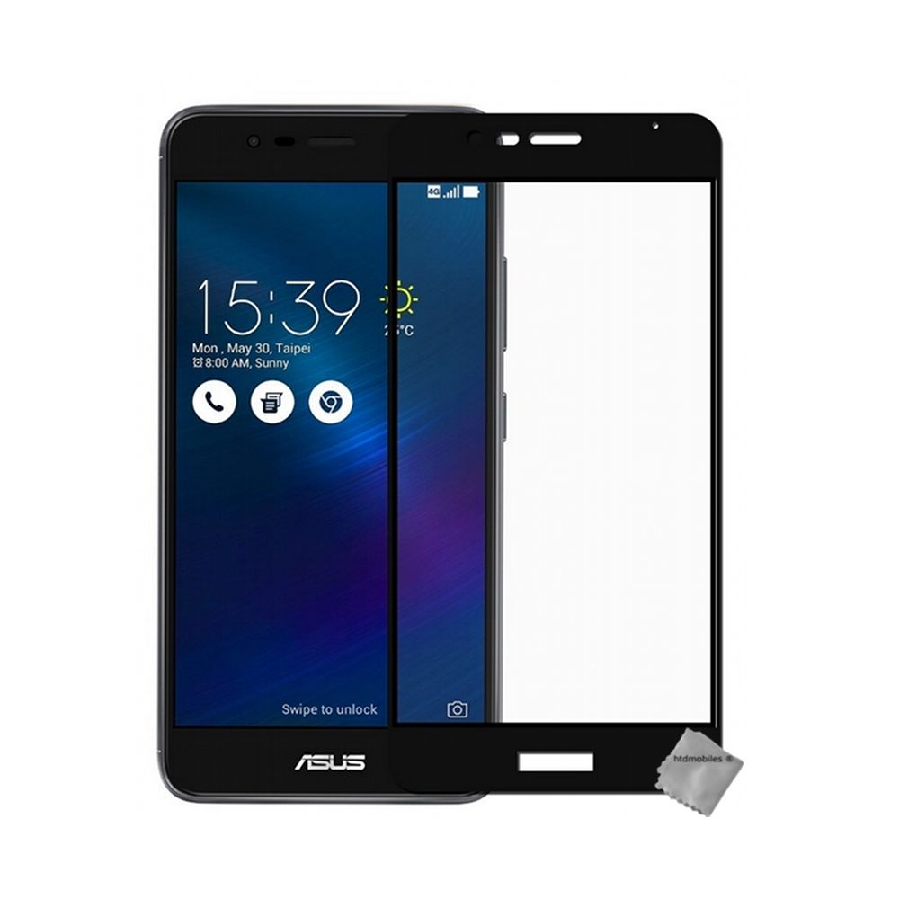 Htdmobiles - Film protection verre trempe incurve integral Asus Zenfone 3 Max ZC520TL - NOIR - Protection écran smartphone