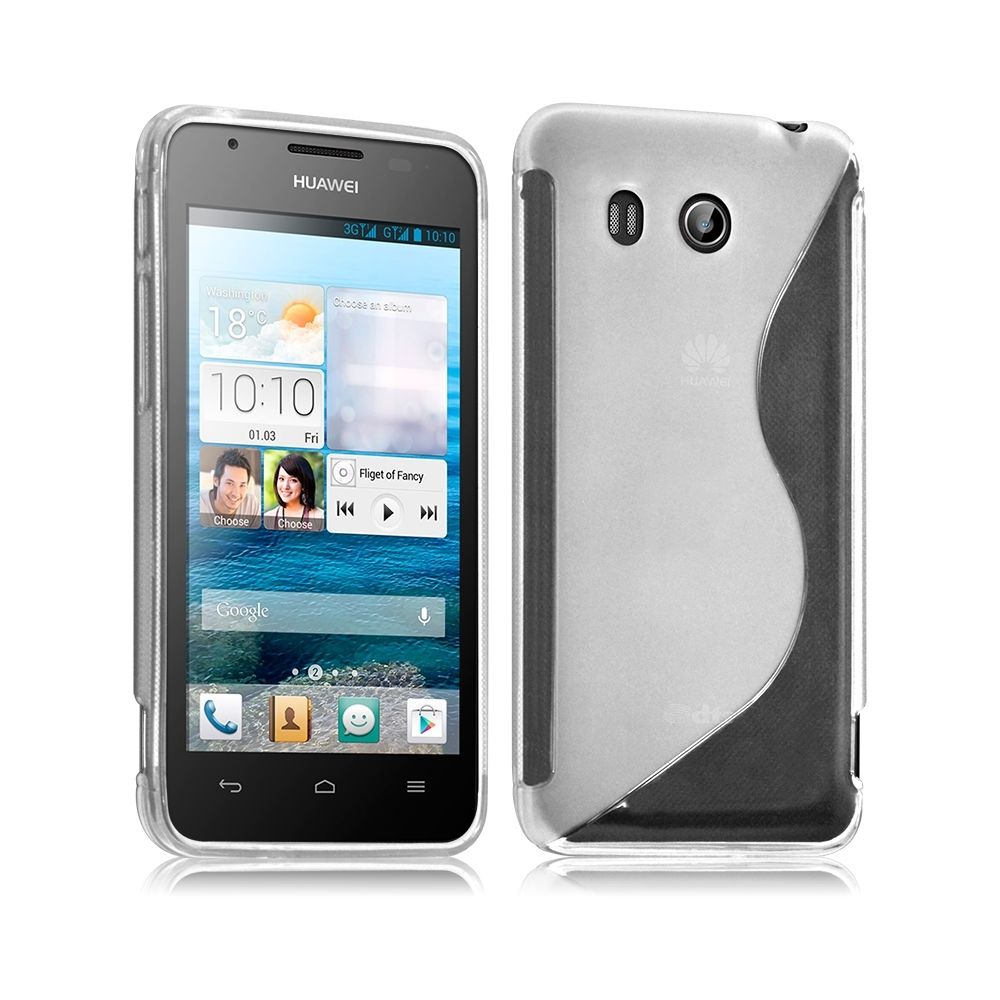 Karylax - Housse Etui Coque S-Line Style Translucide pour Huawei Ascend G525 + Film de Protection - Autres accessoires smartphone