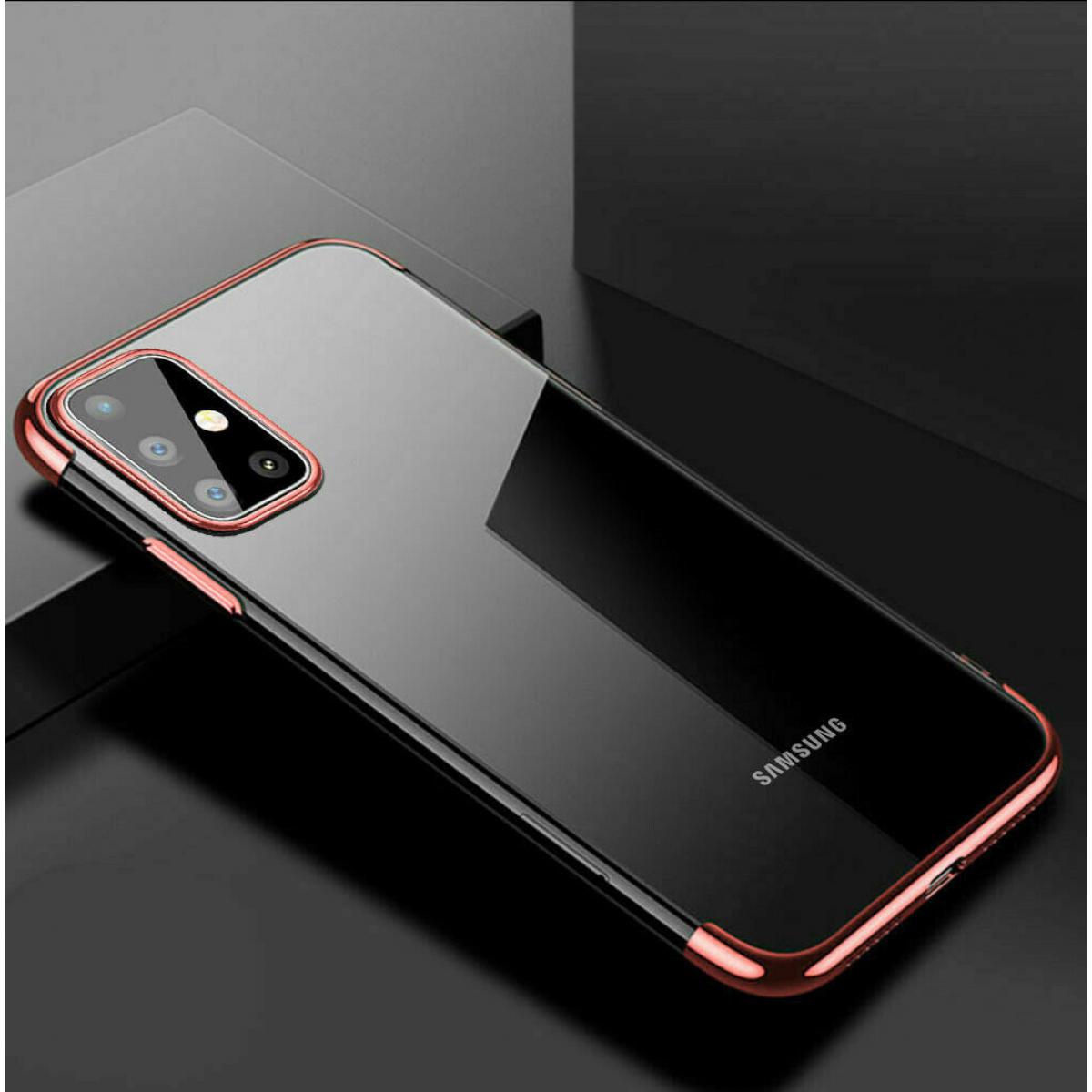 Shot - Coque Silicone Bord pour "SAMSUNG Galaxy S20+ PLUS" Bumper Fine Transparente (ROSE) - Coque, étui smartphone