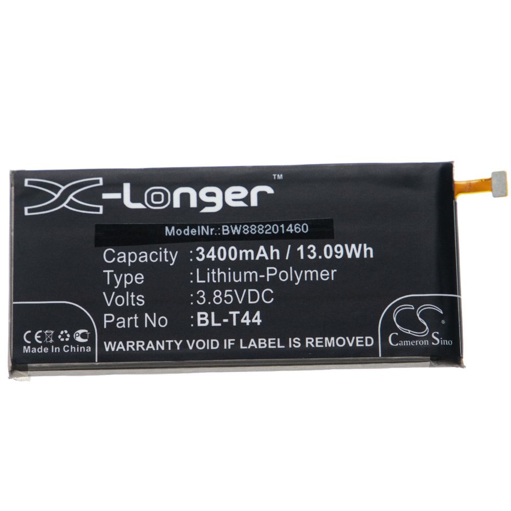 Vhbw - vhbw batterie compatible avec LG L722DL, LM-Q720PS, LM-X520, LMQ720AM, LMQ720CS smartphone (3400mAh, 3,85V, Li-Polymère) - Batterie téléphone