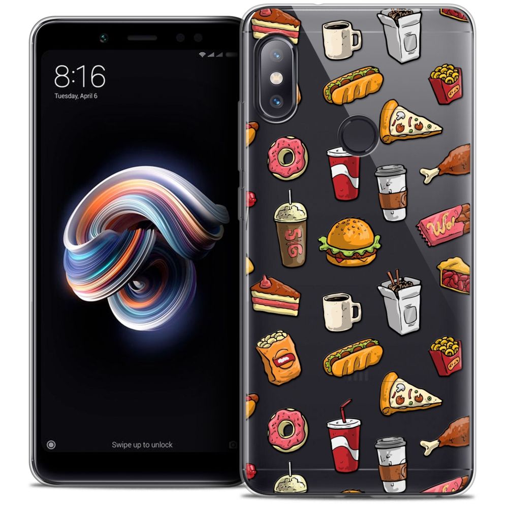 Caseink - Coque Housse Etui Xiaomi Redmi Note 5 (5.99 ) [Crystal Gel HD Collection Foodie Design Fast Food - Souple - Ultra Fin - Imprimé en France] - Coque, étui smartphone