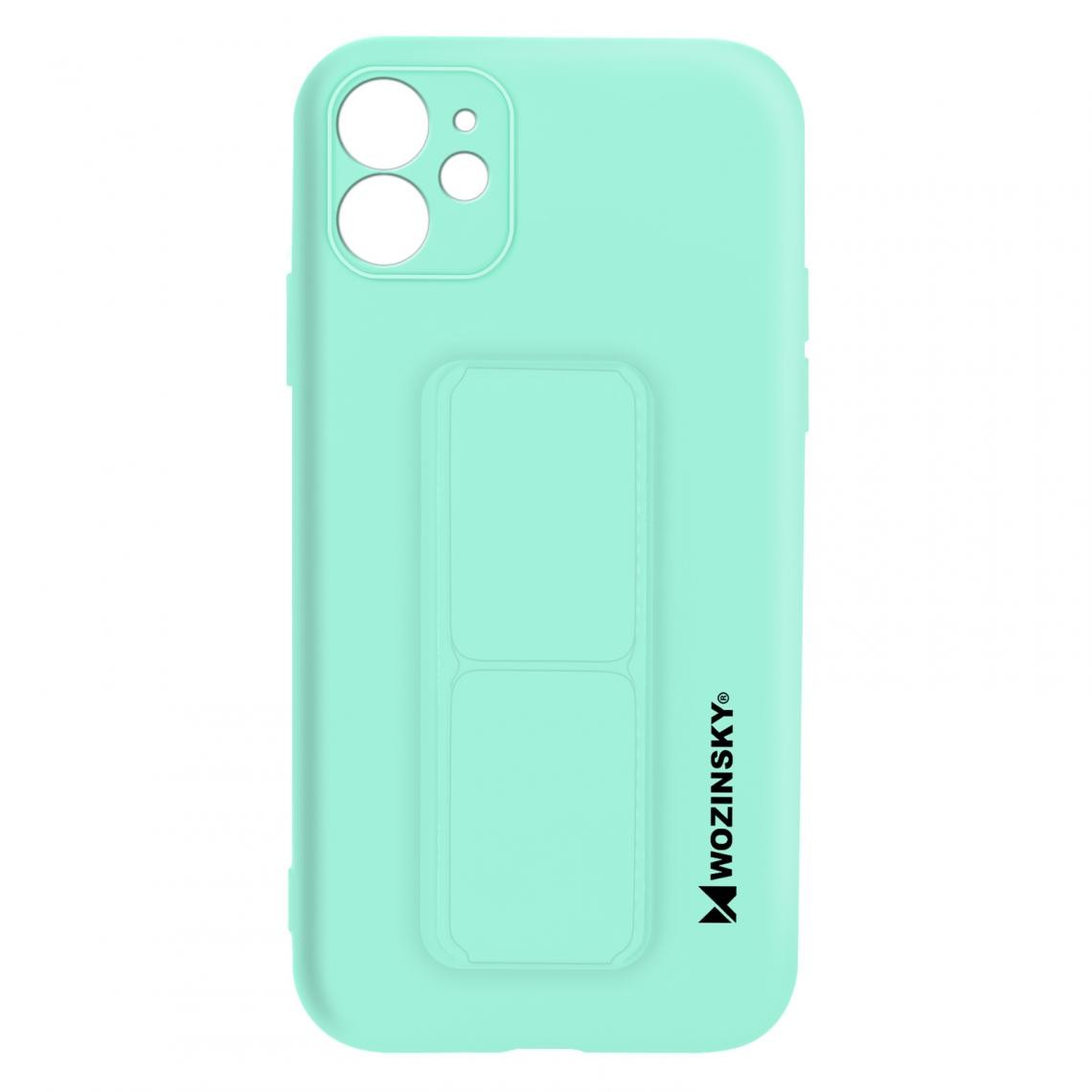 Wozinsky - Coque iPhone 12 Support turquoise - Coque, étui smartphone
