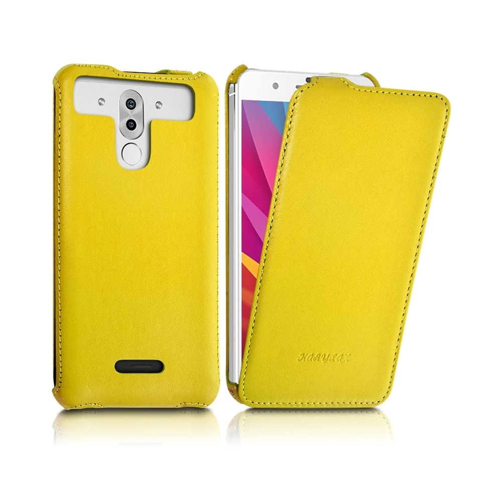 Karylax - Etui à Clapet pour Smartphone Vernee M5 Couleur Jaune (Ref.10-C) - Autres accessoires smartphone
