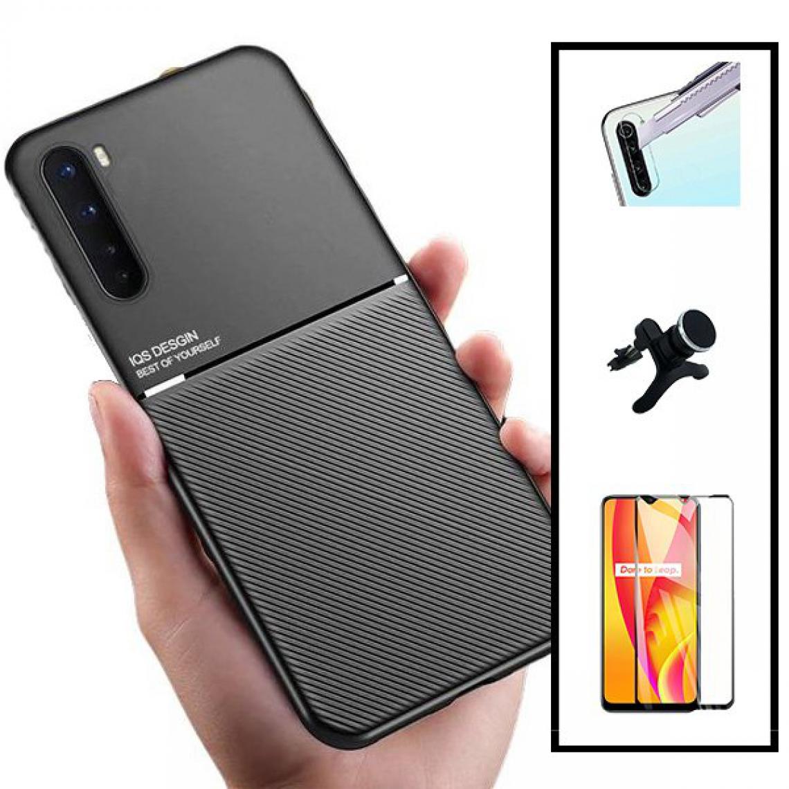 Phonecare - Kit Coque Magnetic Lux + 5D Full Cover + Support de Voiture Magnétique Renforcé - Realme X3 Super Zoom - Coque, étui smartphone