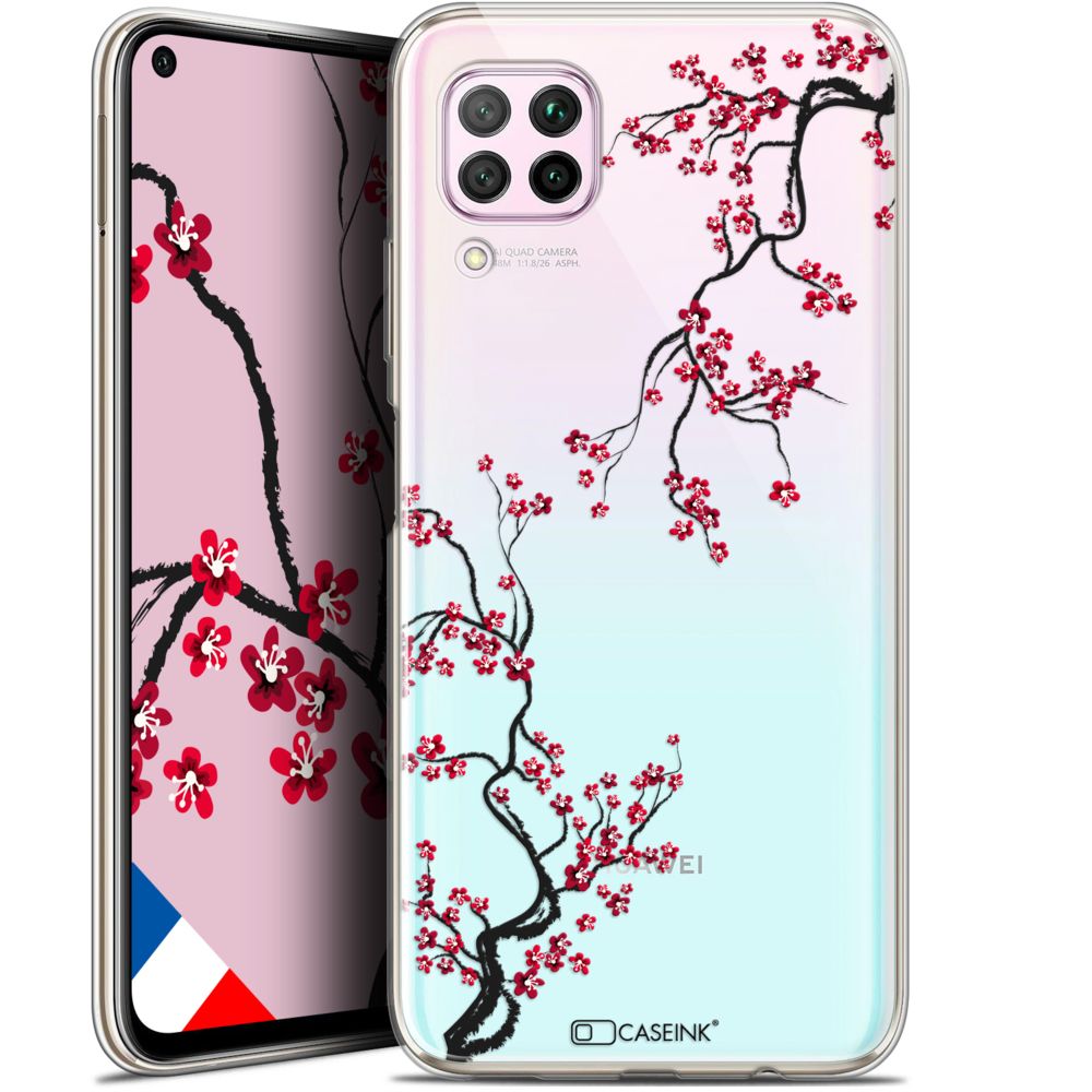 Caseink - Coque Pour Huawei P40 Lite (6.4 ) [Gel HD Collection Summer Design Sakura - Souple - Ultra Fin - Imprimé en France] - Coque, étui smartphone