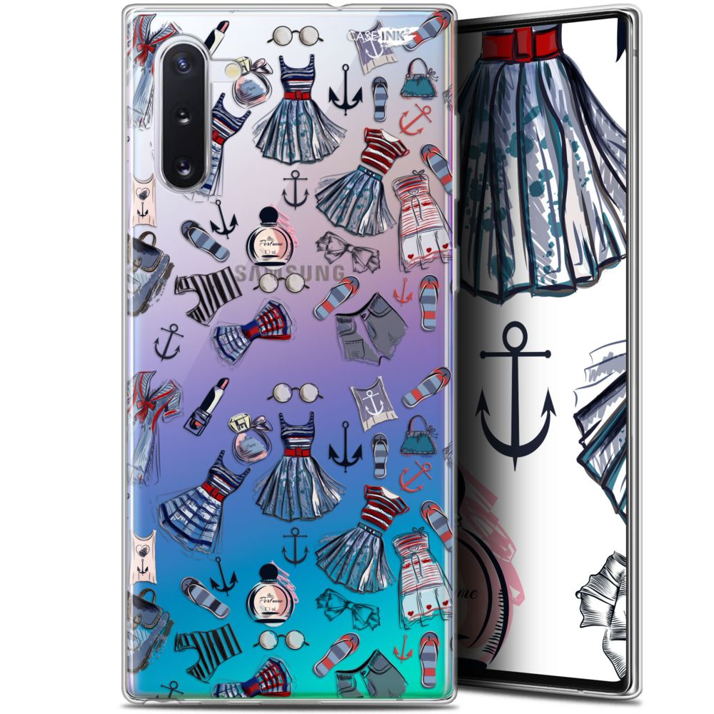 Caseink - Coque arrière Samsung Galaxy Note 10 (6.3 ) Gel HD [ Nouvelle Collection - Souple - Antichoc - Imprimé en France] Fashionista - Coque, étui smartphone