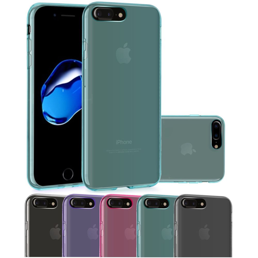 marque generique - Apple iPhone 7 Plus Housse Etui Housse Coque de protection Silicone TPU Gel Jelly - Bleu Lagon - Autres accessoires smartphone
