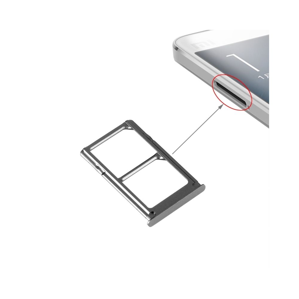 Wewoo - Tiroir de Carte SIM noir pour Xiaomi Mi 5 SIM Plateau pièce détachée - Autres accessoires smartphone
