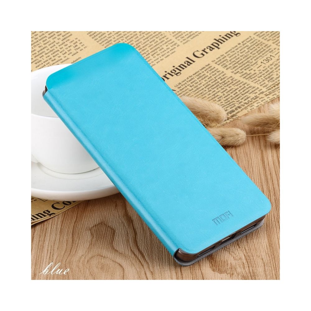 Wewoo - Housse Coque Pour Xiaomi RedMi K30 Rui Series en cuir classique avec support Plaque acier intégrée Tout compris Bleu - Coque, étui smartphone