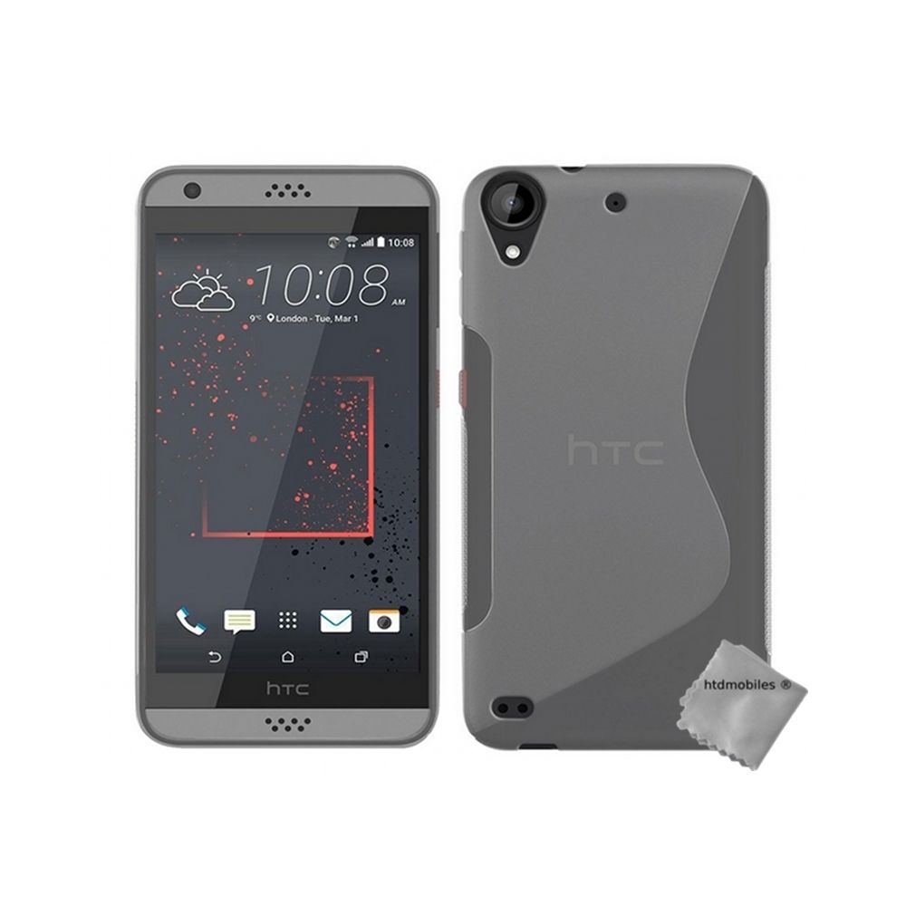 Htdmobiles - Housse etui coque pochette silicone gel fine pour HTC Desire 630 + film ecran - TRANSPARENT - Autres accessoires smartphone