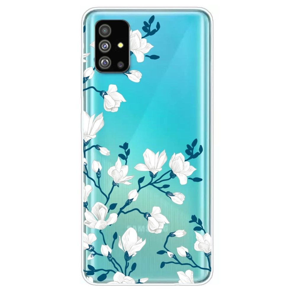 marque generique - Coque en TPU impression de motifs IMD fleurs blanches pour votre Samsung Galaxy S11e - Coque, étui smartphone