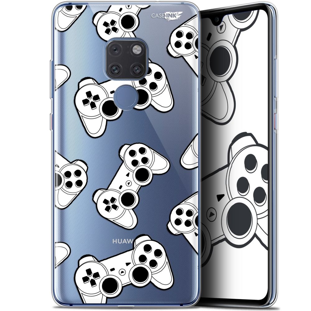 Caseink - Coque arrière Huawei Mate 20 (6.5 ) Crystal Gel HD [ Nouvelle Collection - Souple - Antichoc - Imprimé en France] Game Play Joysticks - Coque, étui smartphone