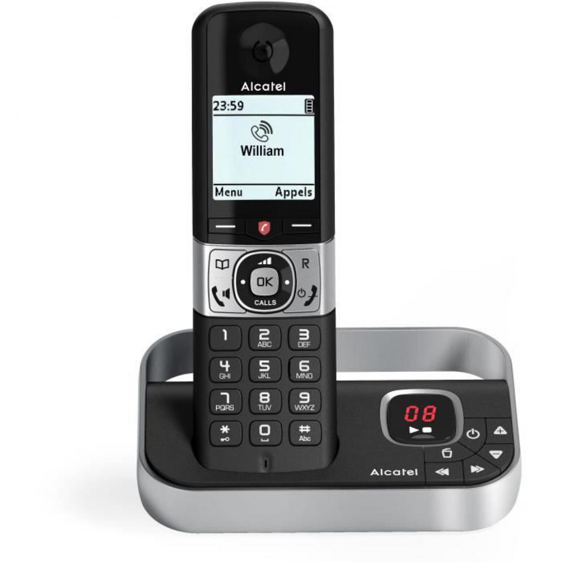 Alcatel - ALCATEL - F890 voice solo repondeur noir - Téléphone fixe-répondeur