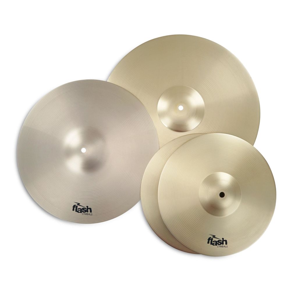 Flash - FLASH Impact Series 368 set de cymbales, laiton - Cymbales, gongs