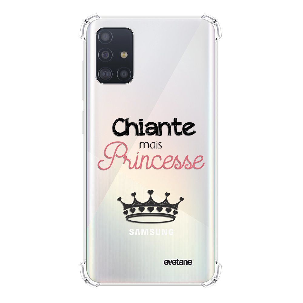 Evetane - Coque Samsung Galaxy A51 5G anti-choc souple avec angles renforcés transparente Chiante mais princesse Evetane - Coque, étui smartphone