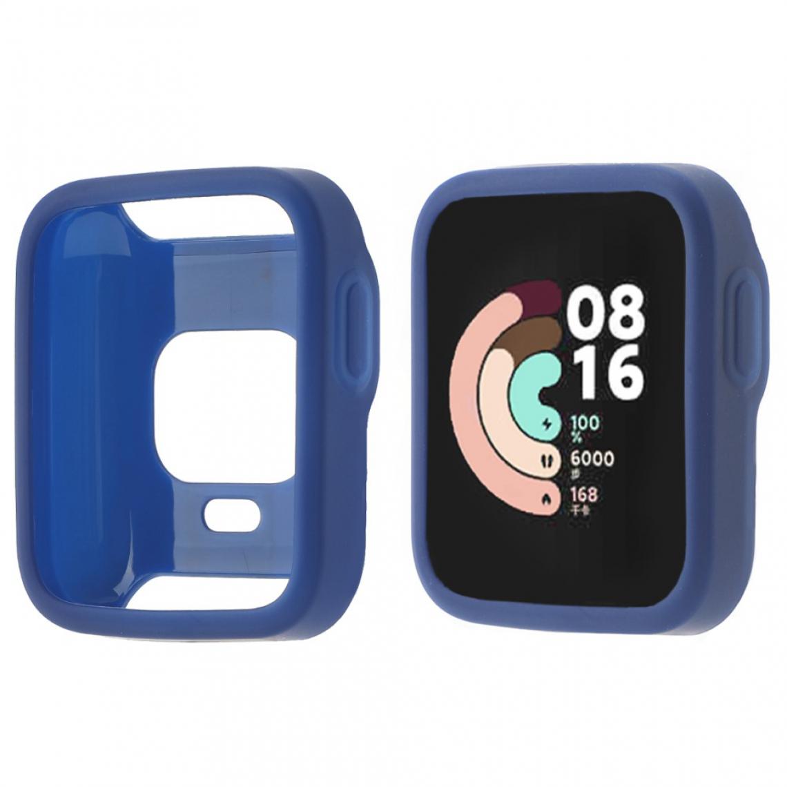 Other - Coque en silicone Cadre antichoc bleu foncé pour votre Xiaomi Redmi Watch - Accessoires bracelet connecté